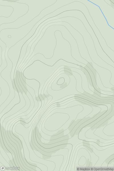 Thumbnail image for Cnoc na Caillich [Loch Maree to Loch Broom] showing contour plot for surrounding peak